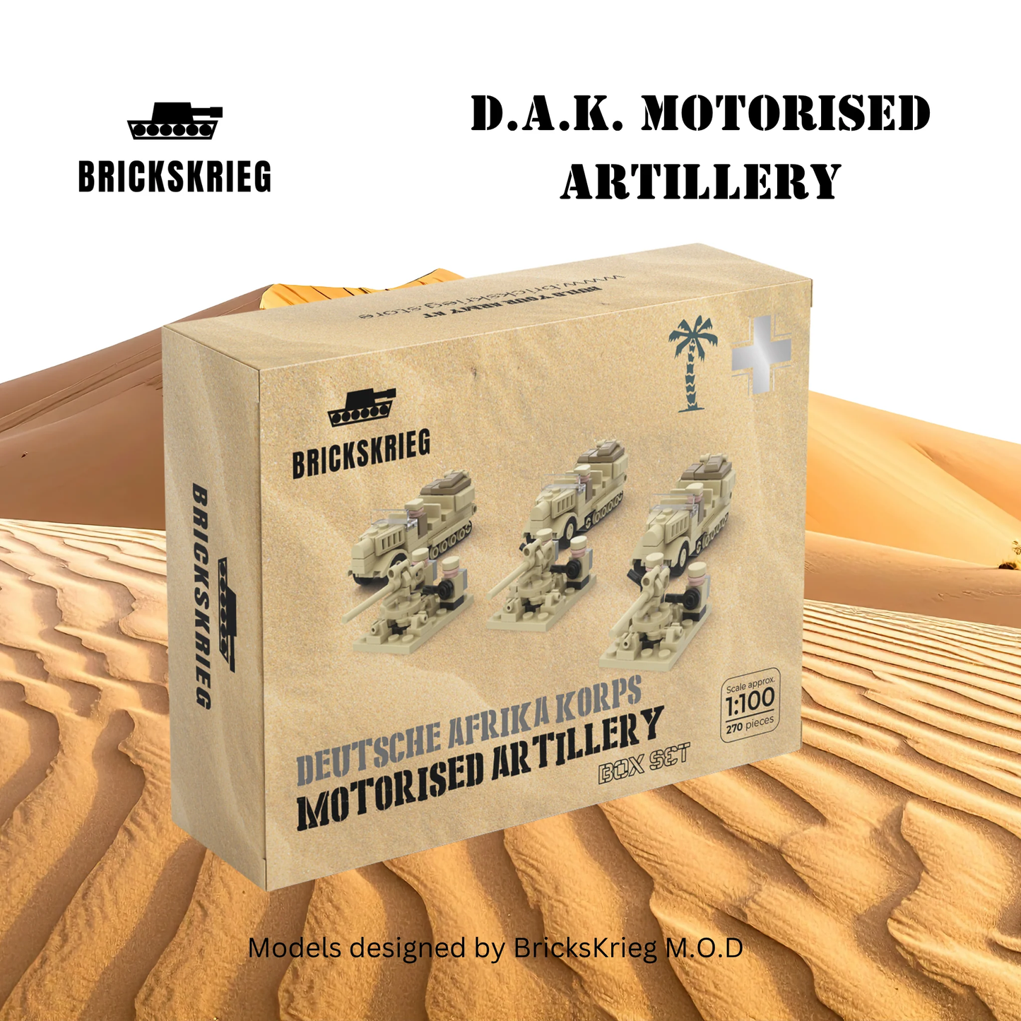 Brickskrieg: German DAK Motorised Artillery