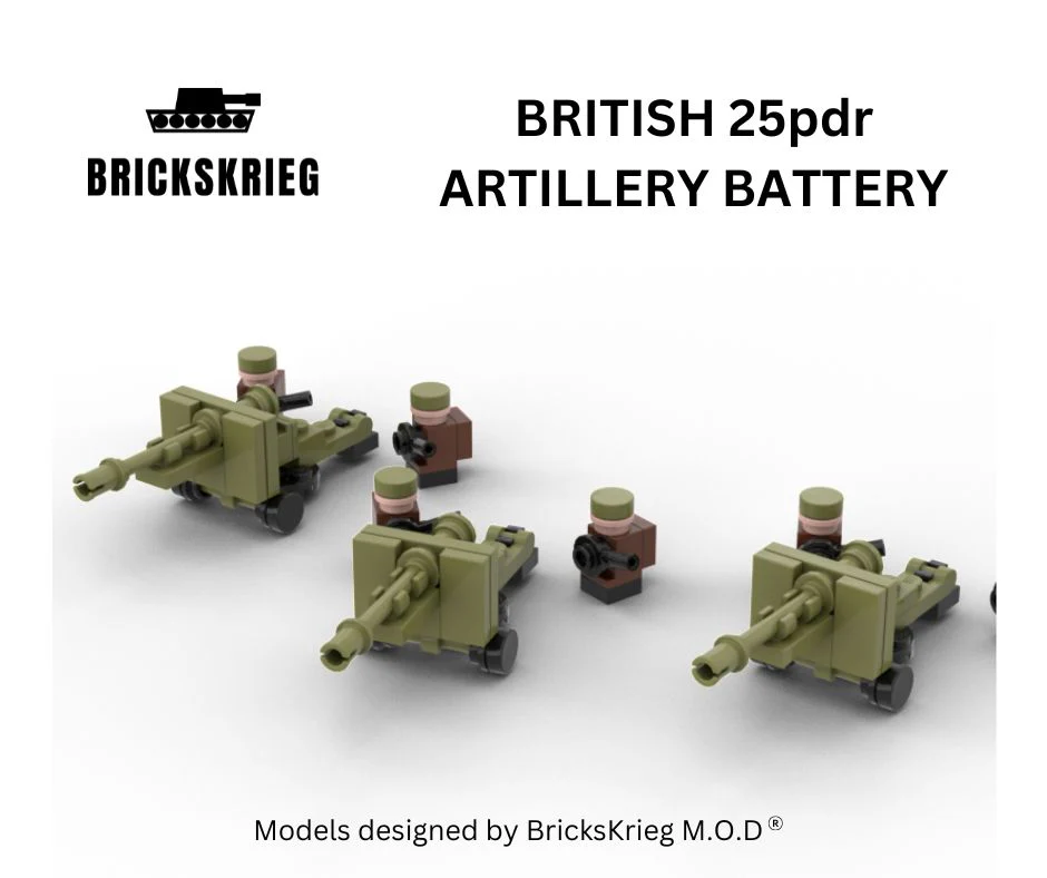 Brickskrieg: British 25pdr Artillery Box Set
