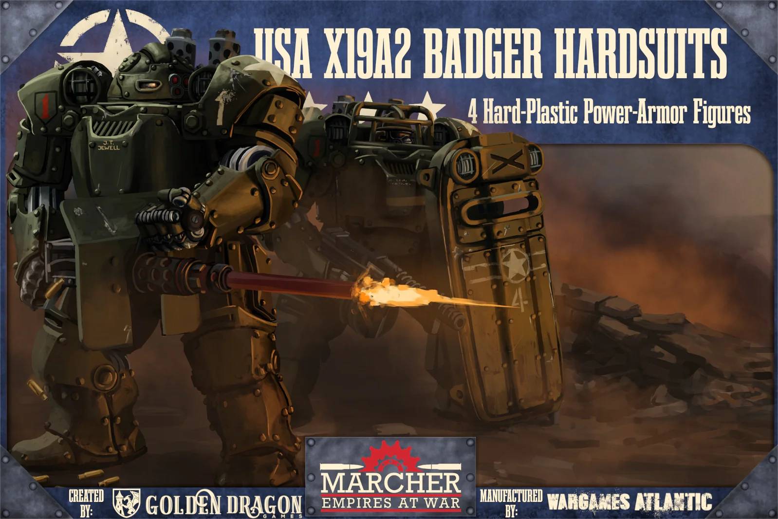 Wargames Atlantic: Marcher - X19A2 Badger Hardsuits