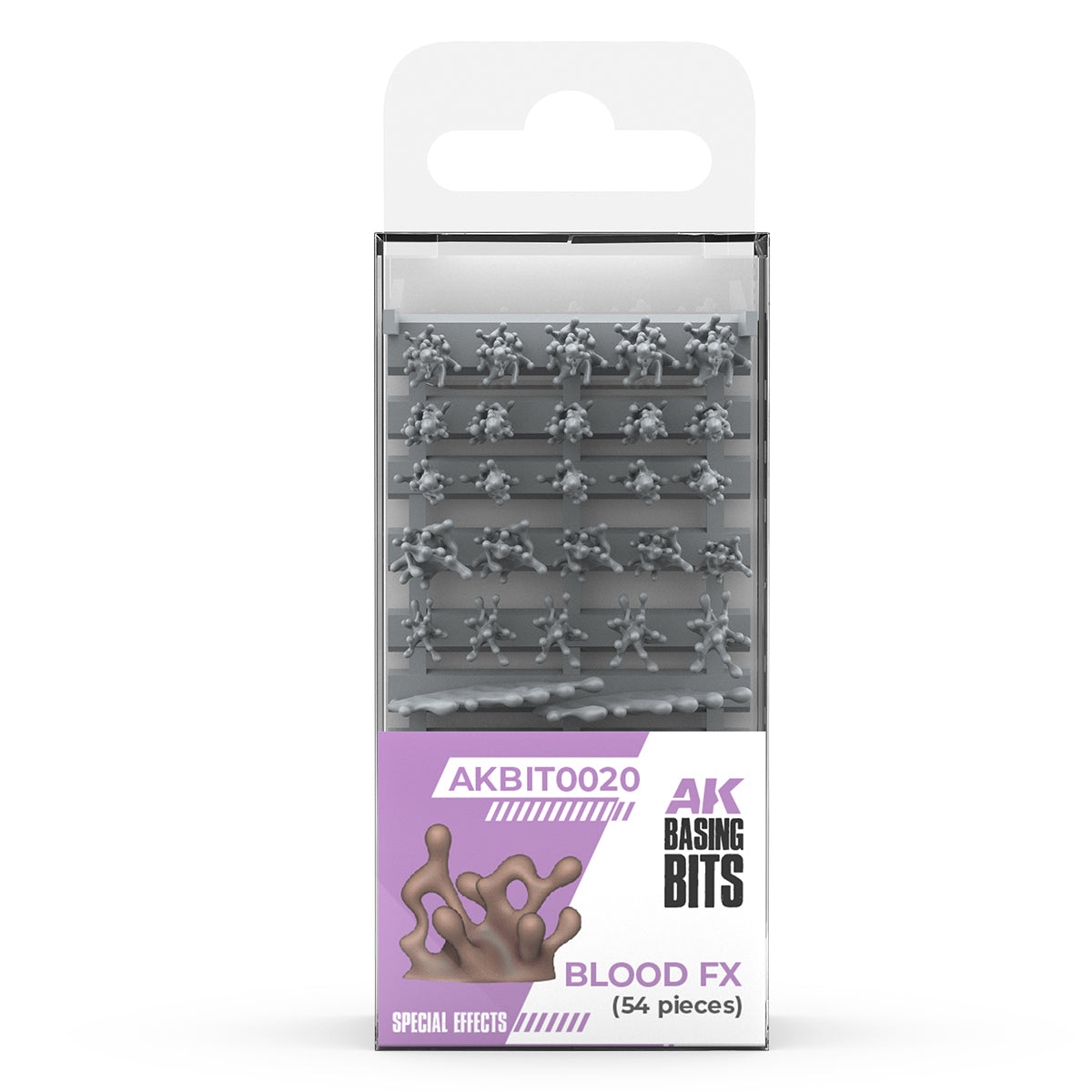 AK: Basing Bits - Blood Fx (54 Pieces)