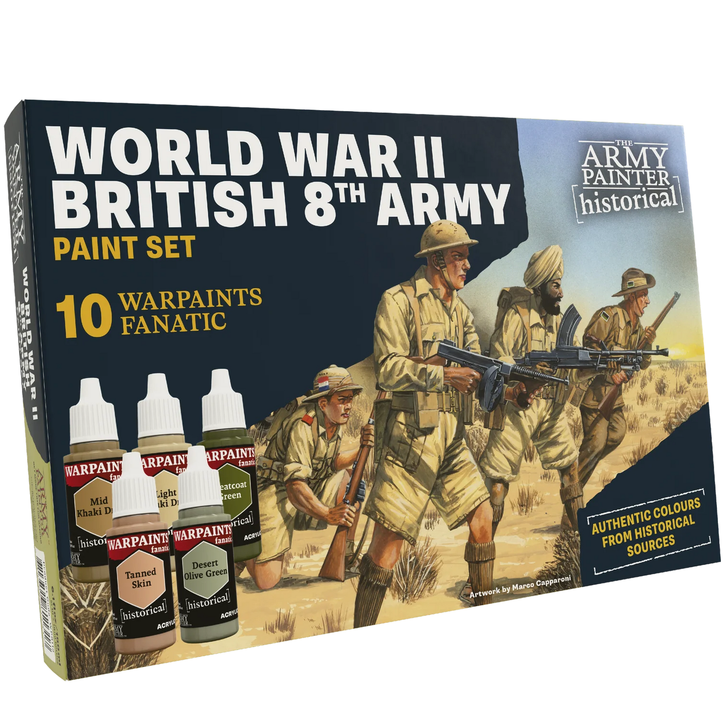 The Army Painter: Warpaints Historical - WWII British 8th Army Paint Set