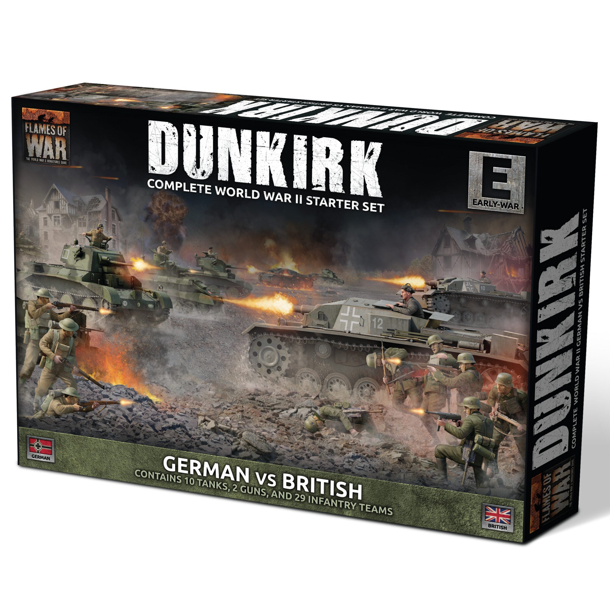 Flames of War: Early War - Dunkirk - British vs German Starter Set (Plastic)