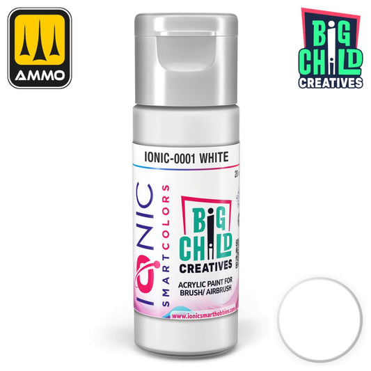 Ionic - Acrylic Paints - White 20ml - Warhaus