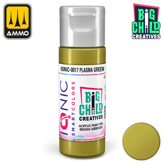 Ionic - Acrylic Paints - Plasma Green 20ml - Warhaus