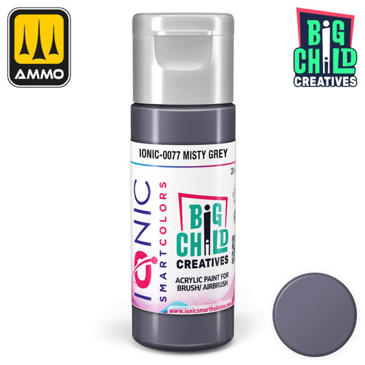 Ionic - Acrylic Paints - Misty Grey 20ml