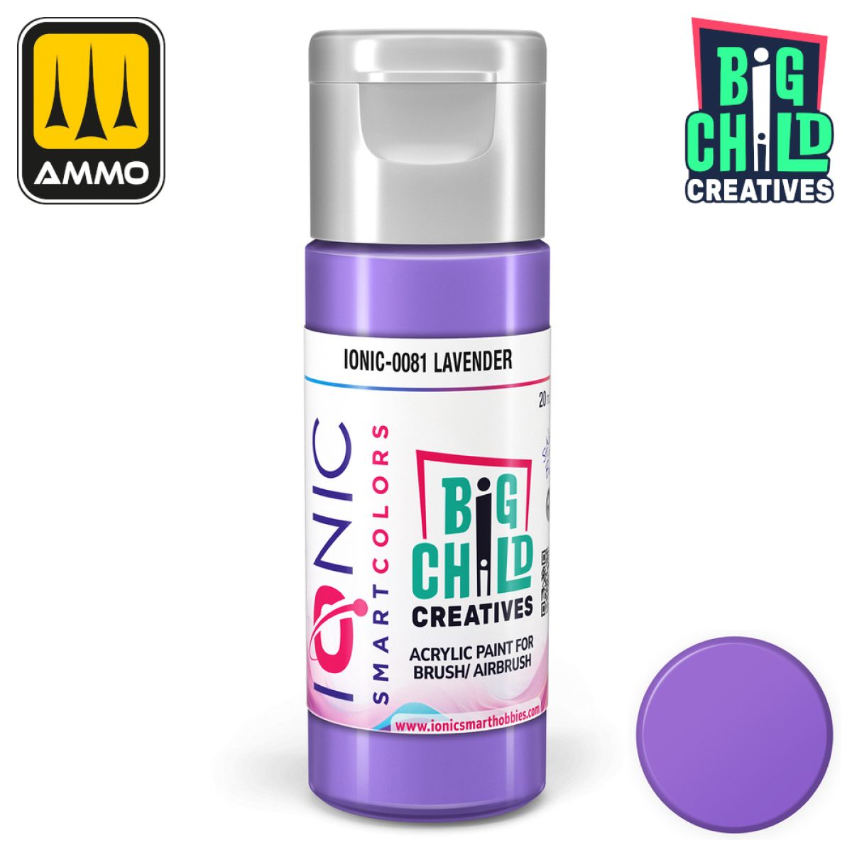 Ionic - Acrylic Paints - Lavender 20ml