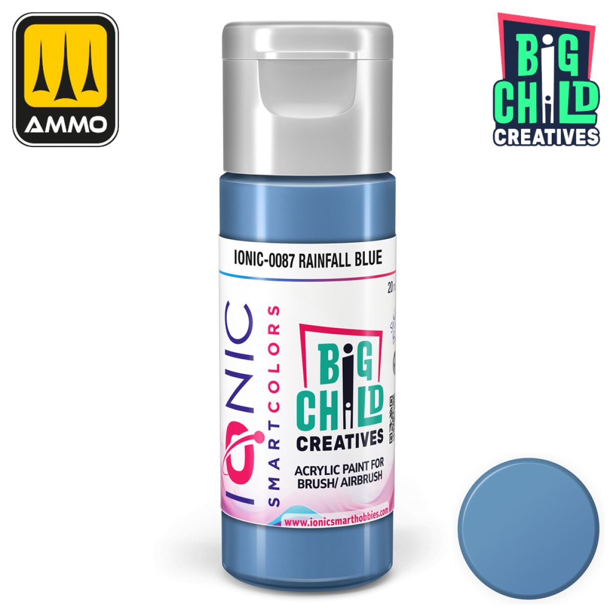 Ionic - Acrylic Paints - Rainfall Blue 20ml