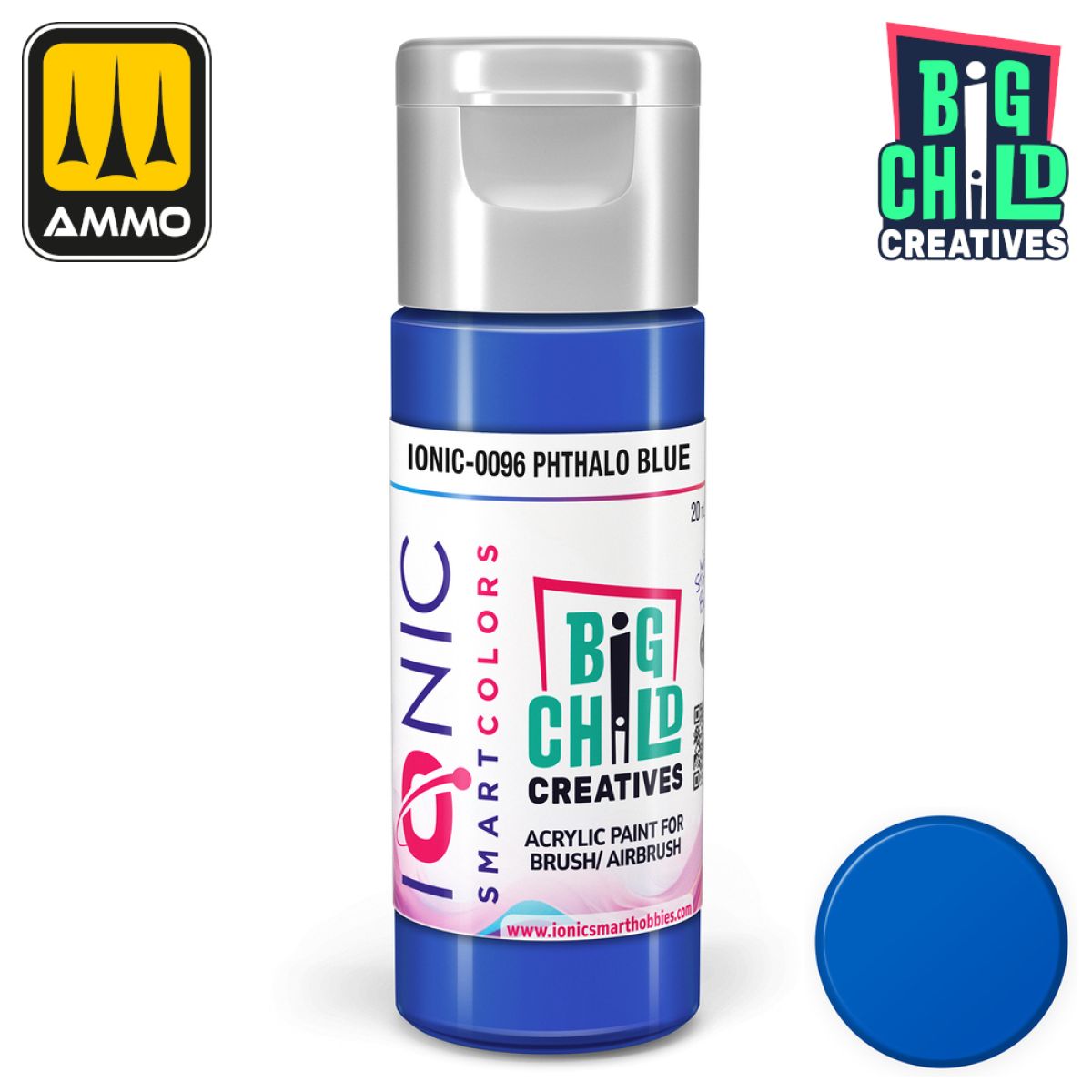 Ionic - Acrylic Paints - Phthalo Blue 20ml