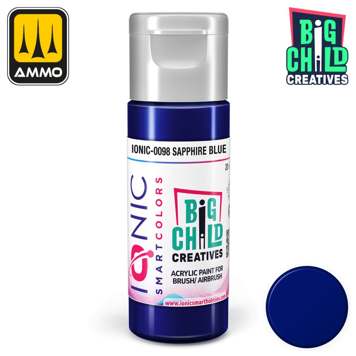 Ionic - Acrylic Paints - Sapphire Blue 20ml