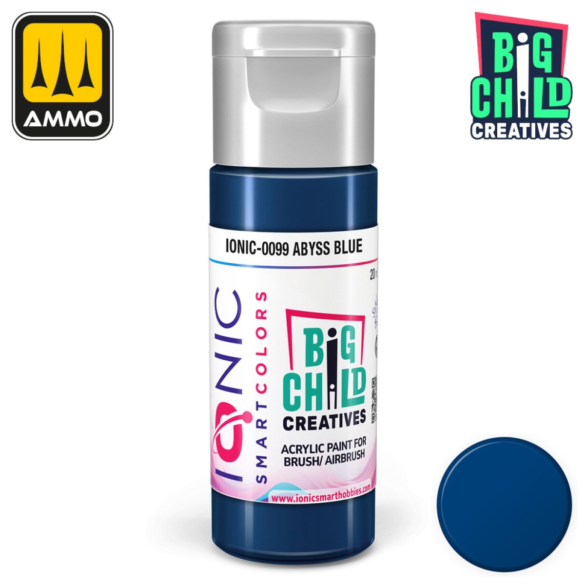 Ionic - Acrylic Paints - Abyss Blue 20ml