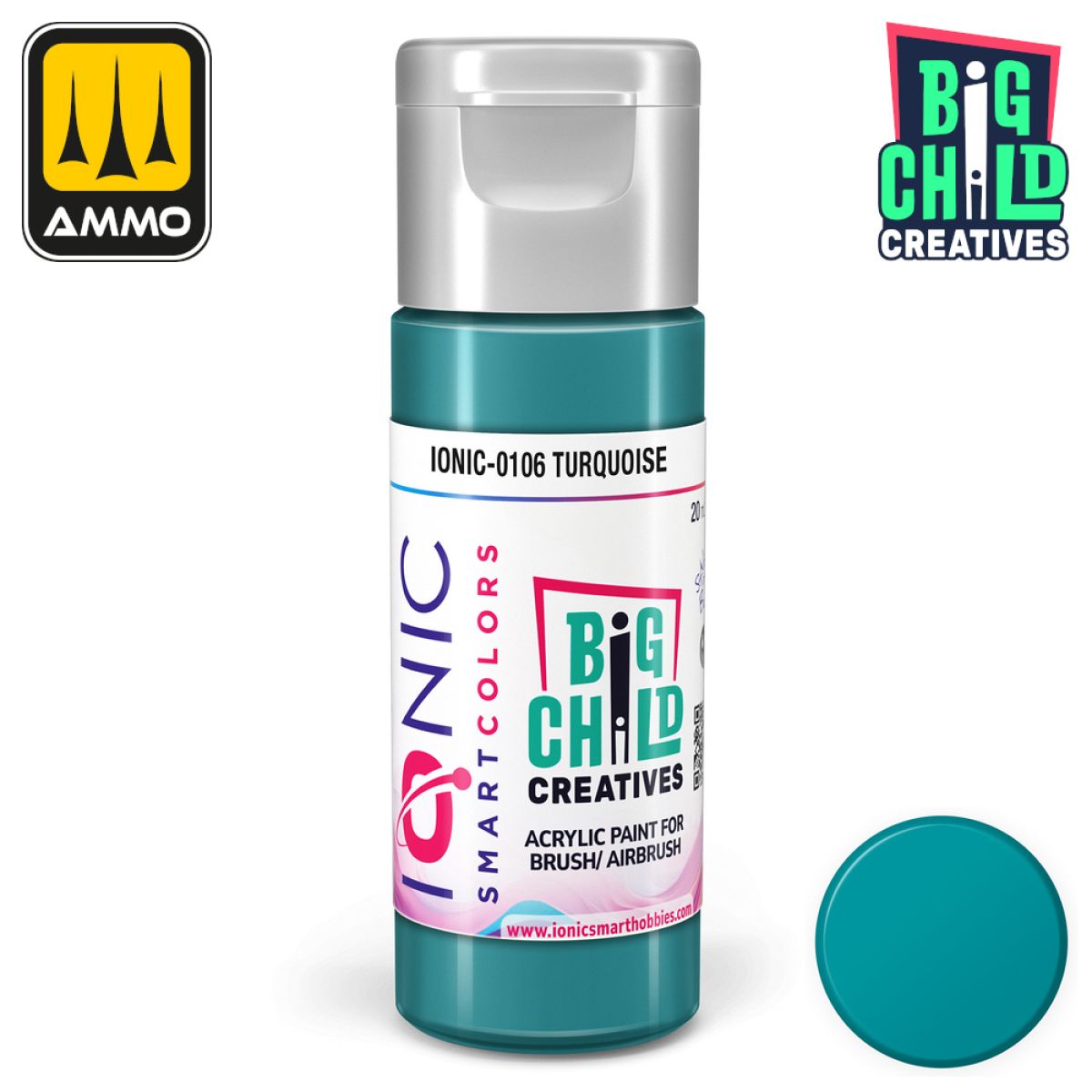 Ionic - Acrylic Paints - Turquoise 20ml