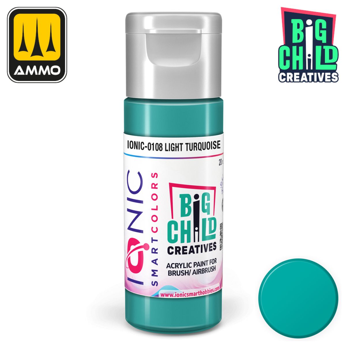 Ionic - Acrylic Paints - Light Turquoise 20ml