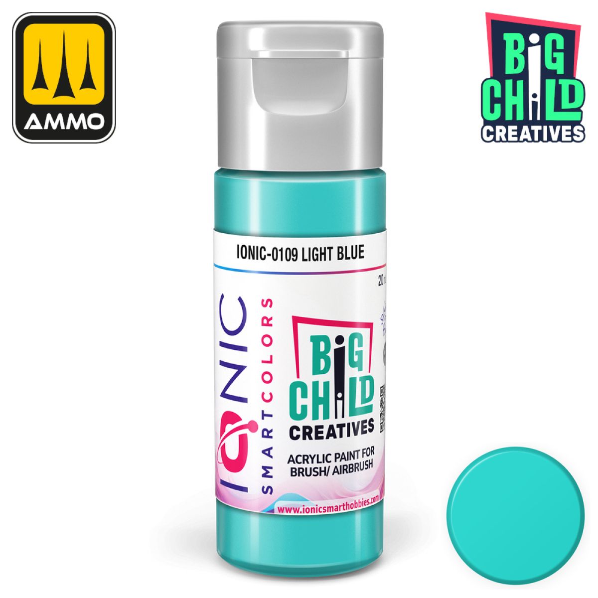 Ionic - Acrylic Paints - Light Blue 20ml