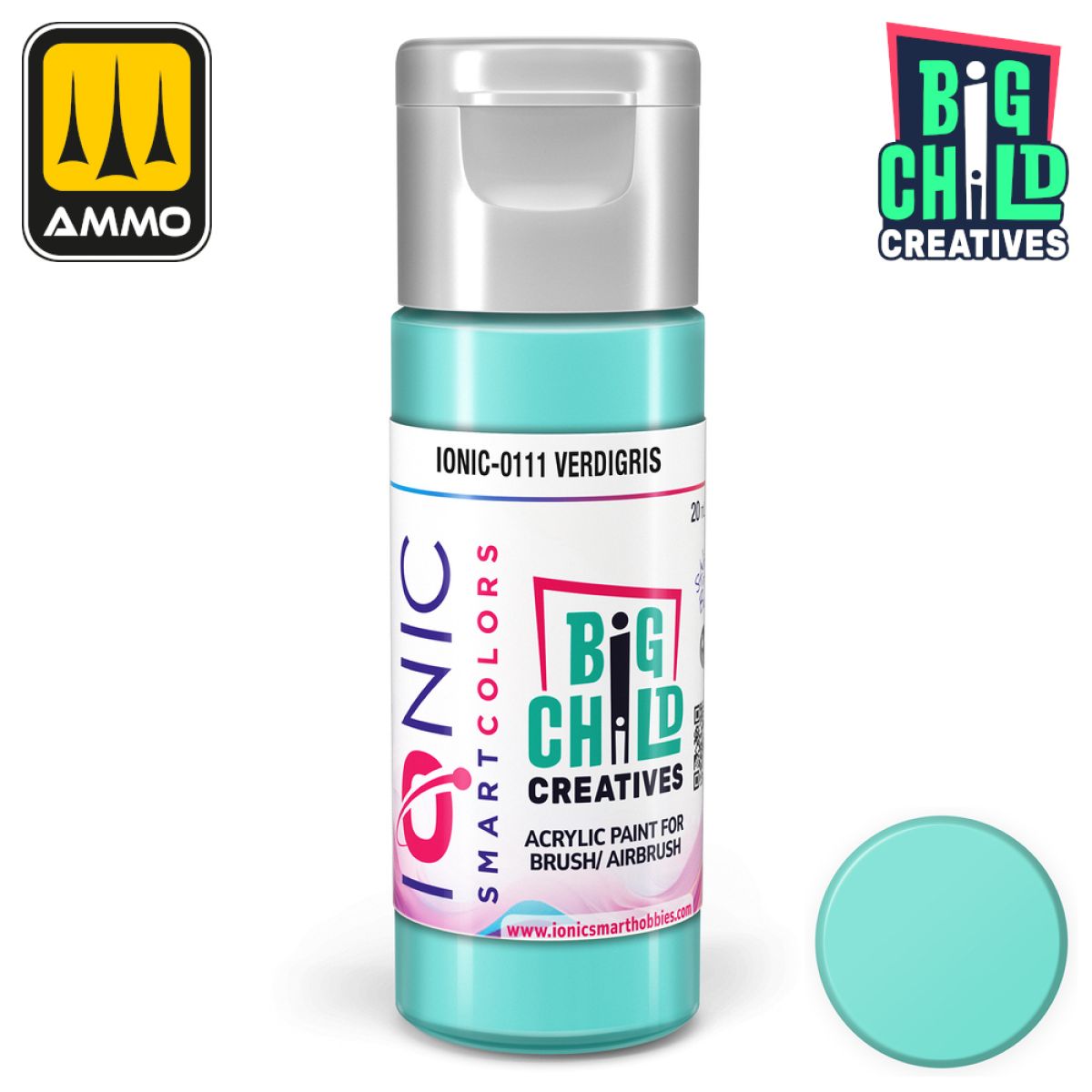 Ionic - Acrylic Paints - Verdigris 20ml