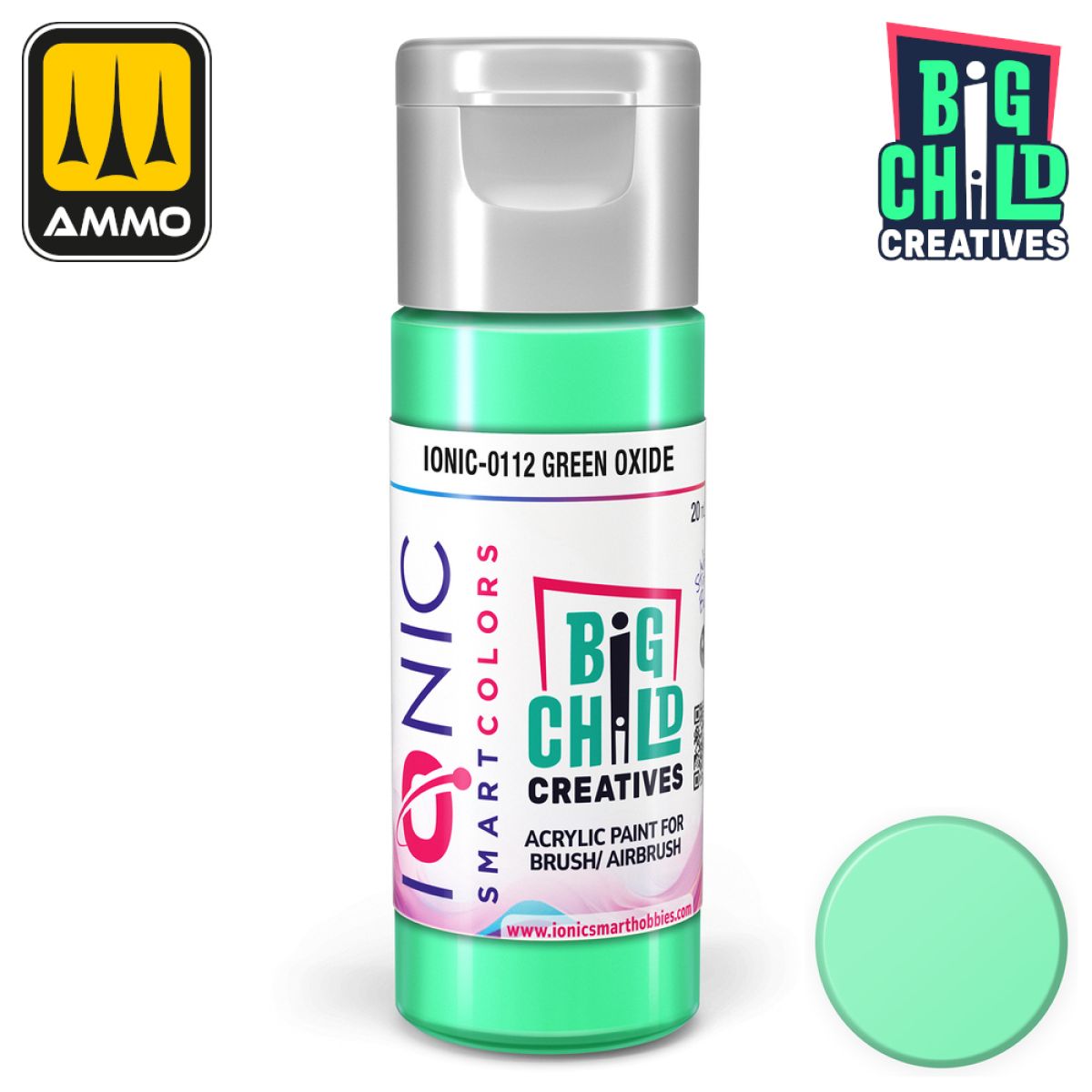 Ionic - Acrylic Paints - Green Oxide 20ml