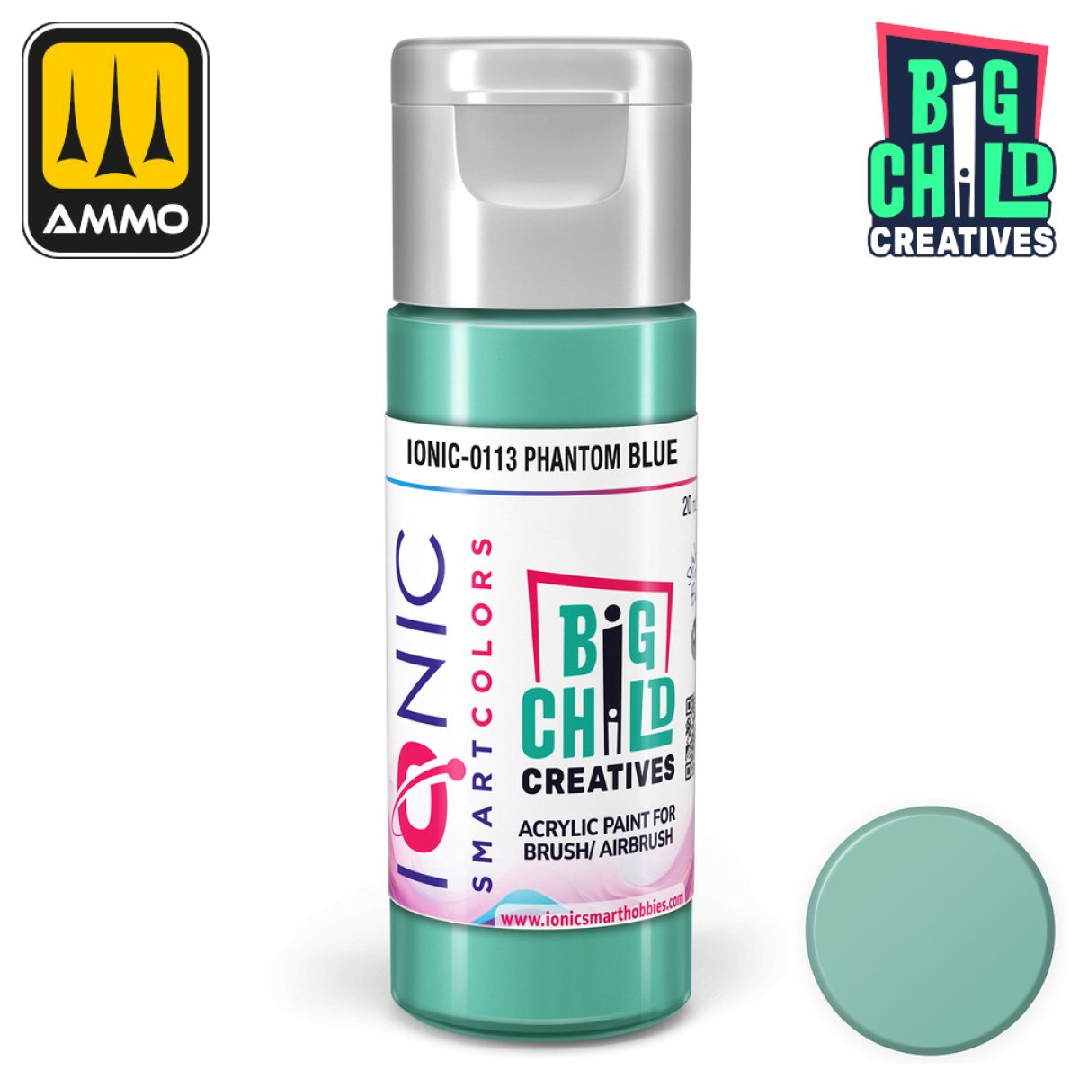 Ionic - Acrylic Paints - Phantom Blue 20ml - Warhaus