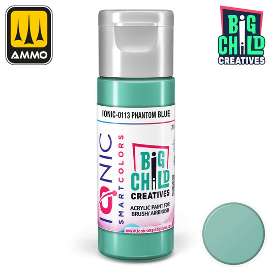 Ionic - Acrylic Paints - Phantom Blue 20ml - Warhaus