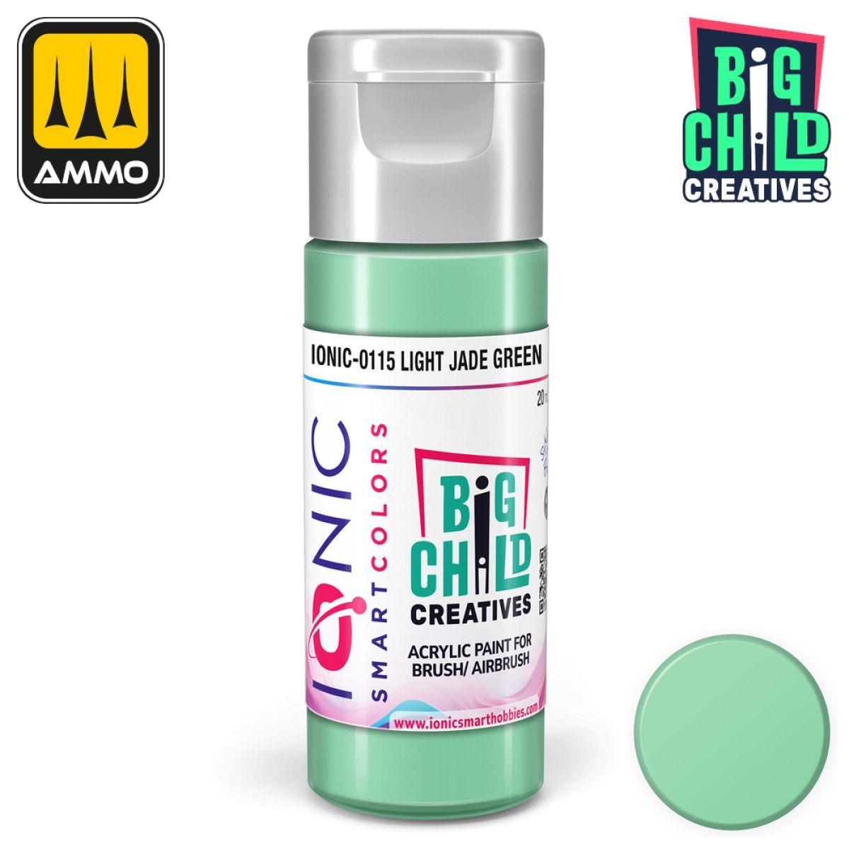 Ionic - Acrylic Paints - Light Jade Green 20ml