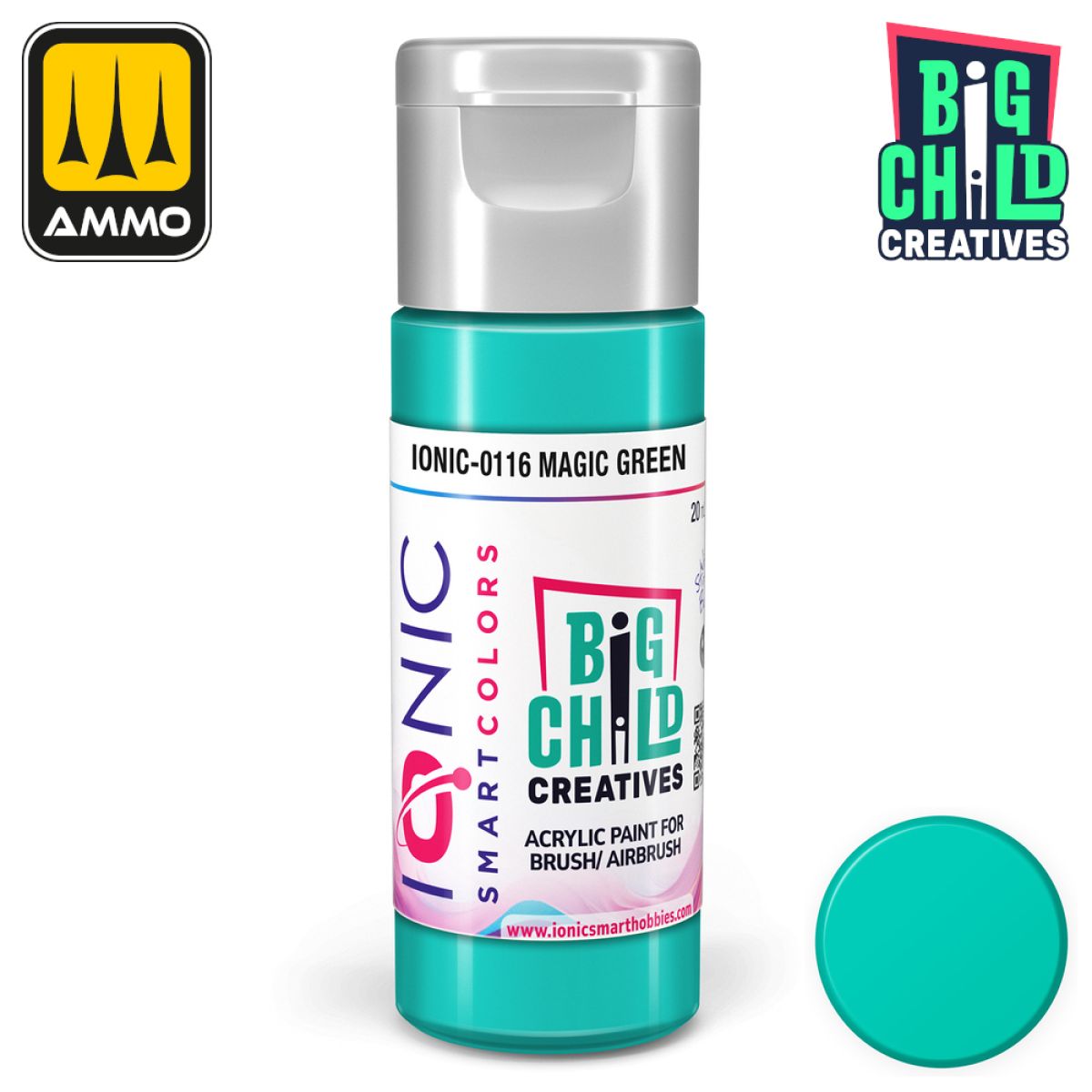 Ionic - Acrylic Paints - Magic Green 20ml