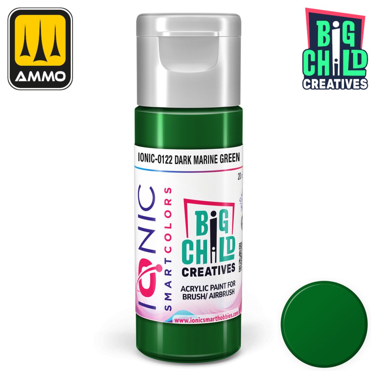 Ionic - Acrylic Paints - Dark Marine Green 20ml