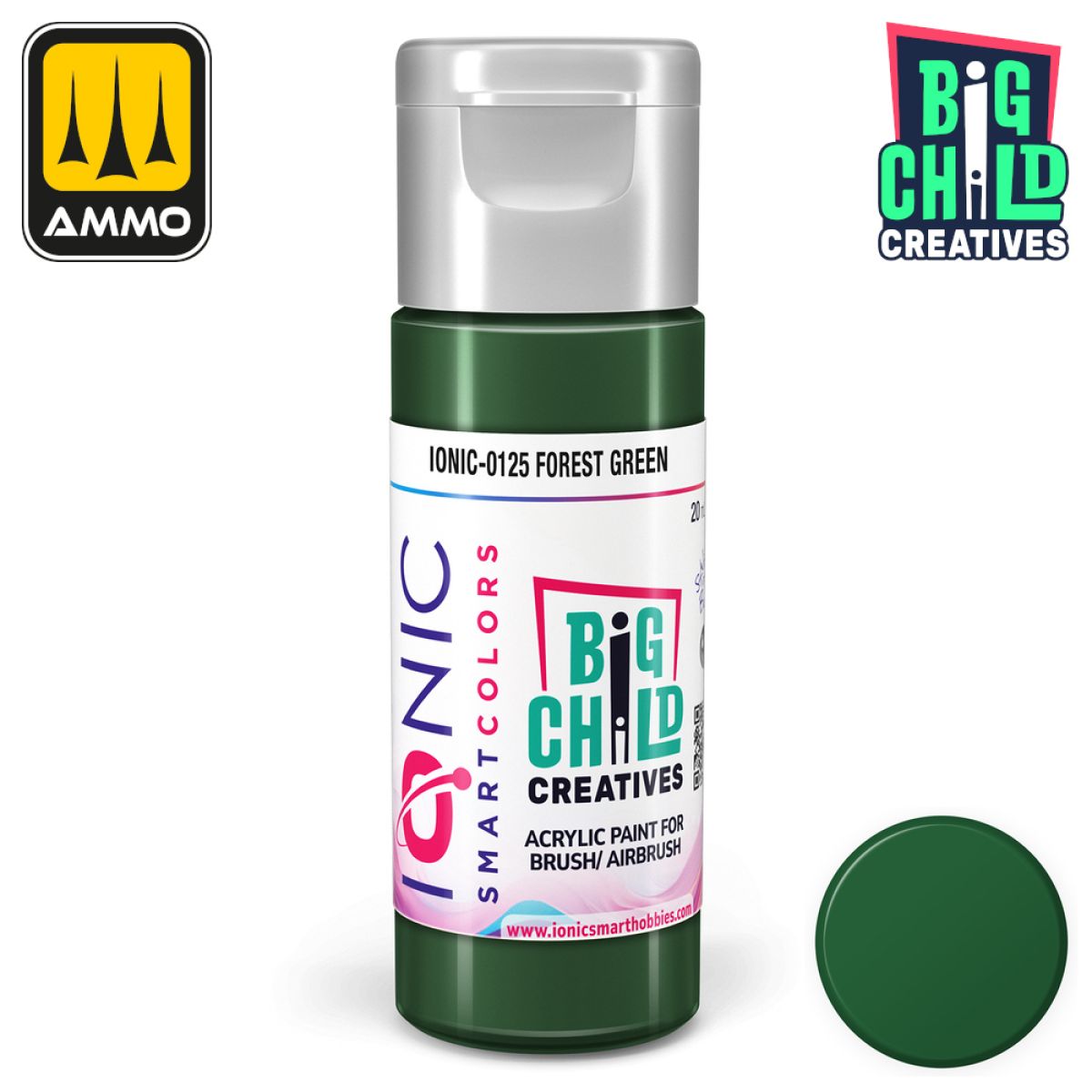 Ionic - Acrylic Paints - Forest Green 20ml