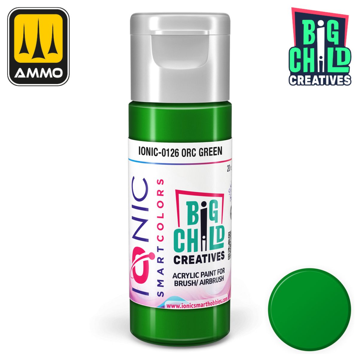 Ionic - Acrylic Paints - Orc Green 20ml