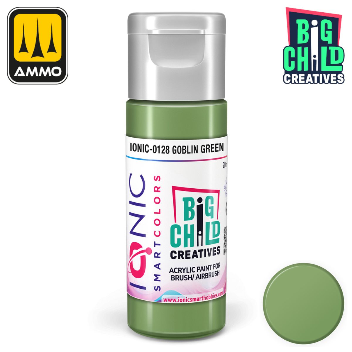 Ionic - Acrylic Paints - Goblin Green 20ml