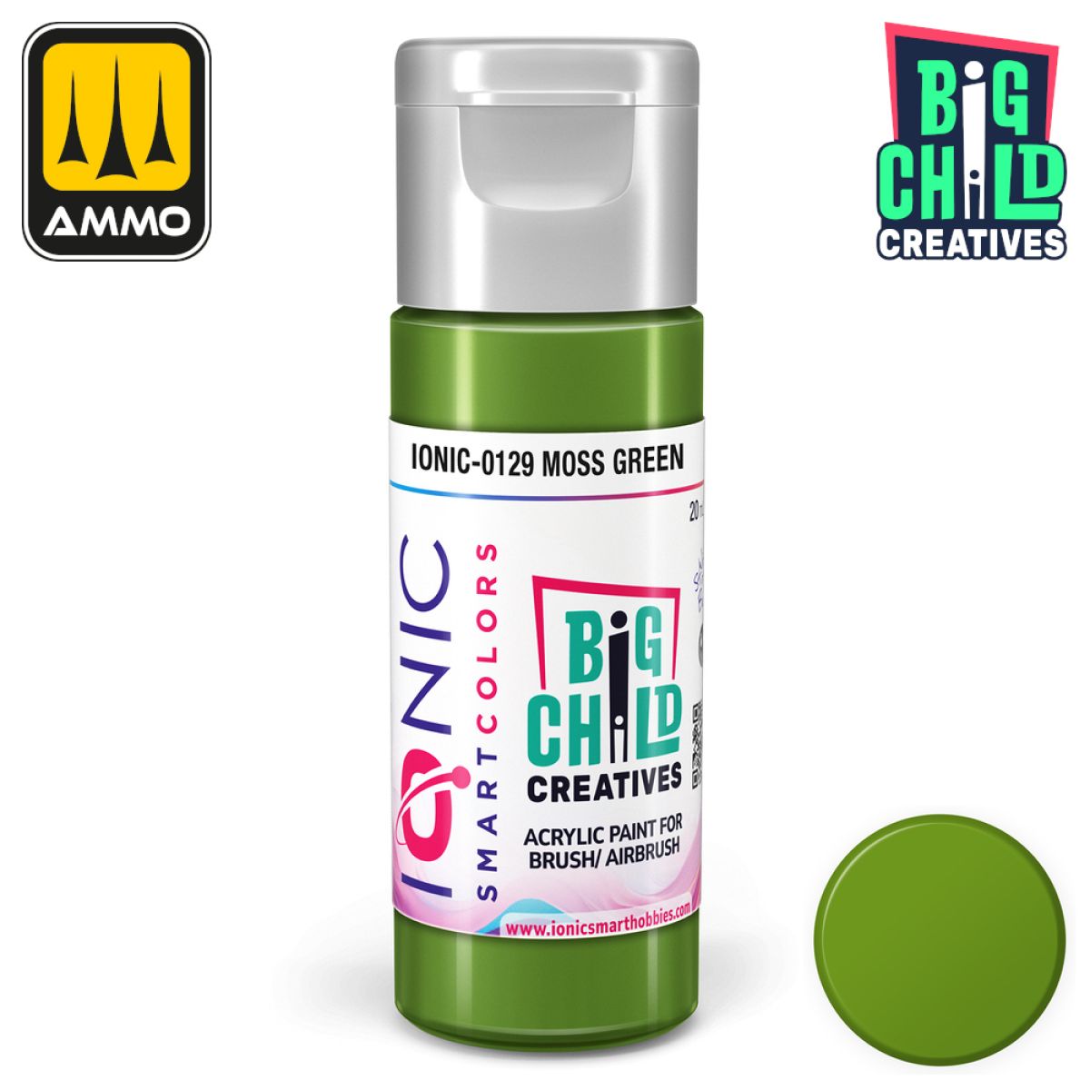 Ionic - Acrylic Paints - Moss Green 20ml