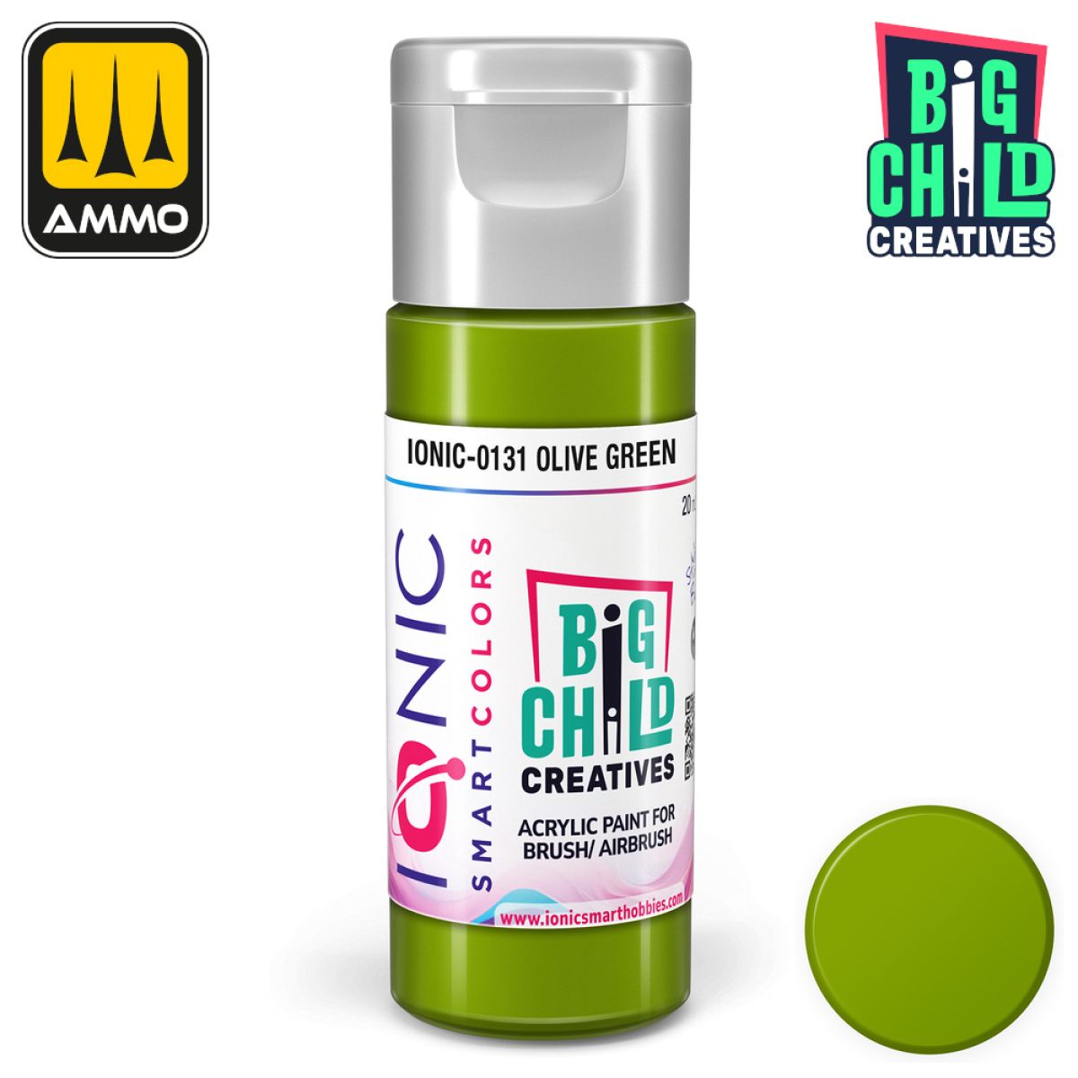 Ionic - Acrylic Paints - Olive Green 20ml