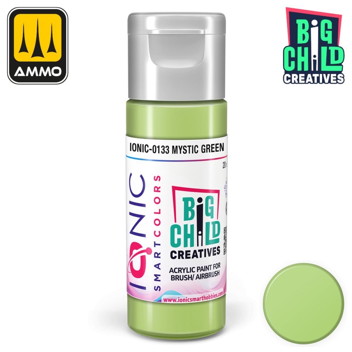 Ionic - Acrylic Paints - Mystic Green 20ml