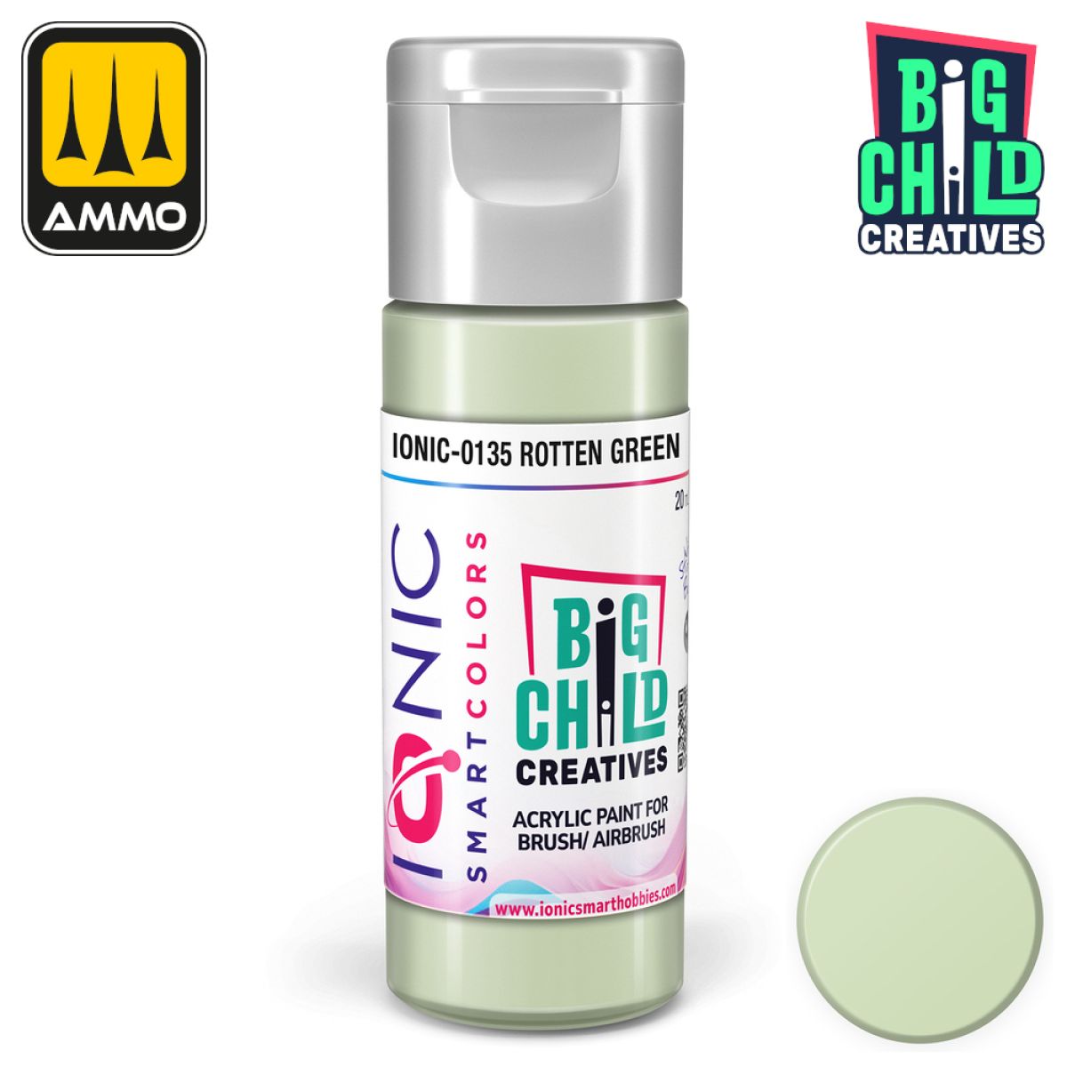 Ionic - Acrylic Paints - Rotten Green 20ml