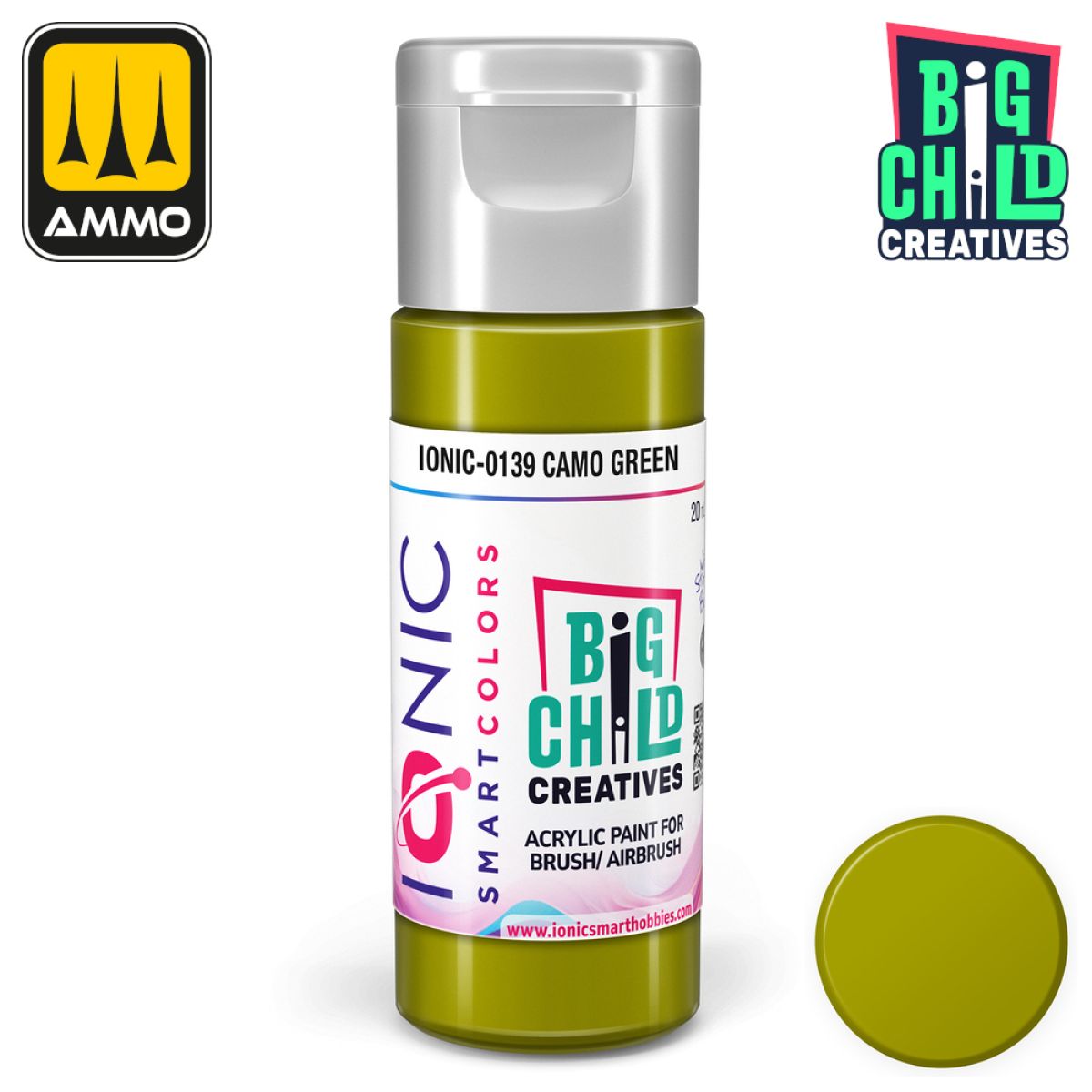 Ionic - Acrylic Paints - Camo Green 20ml