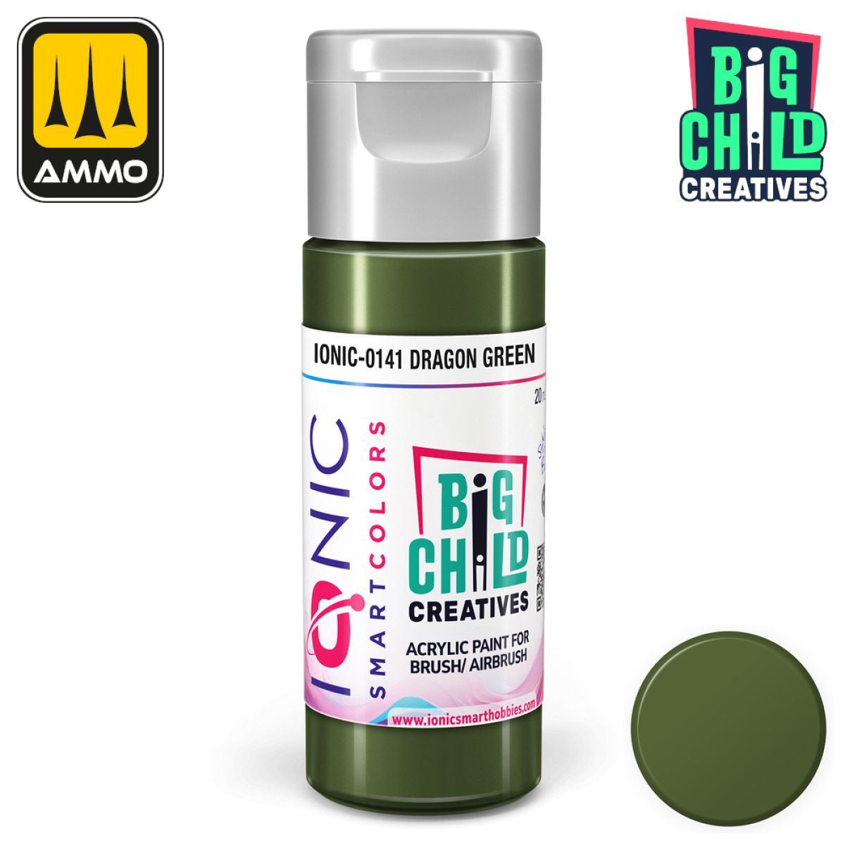 Ionic - Acrylic Paints - Dragon Green 20ml