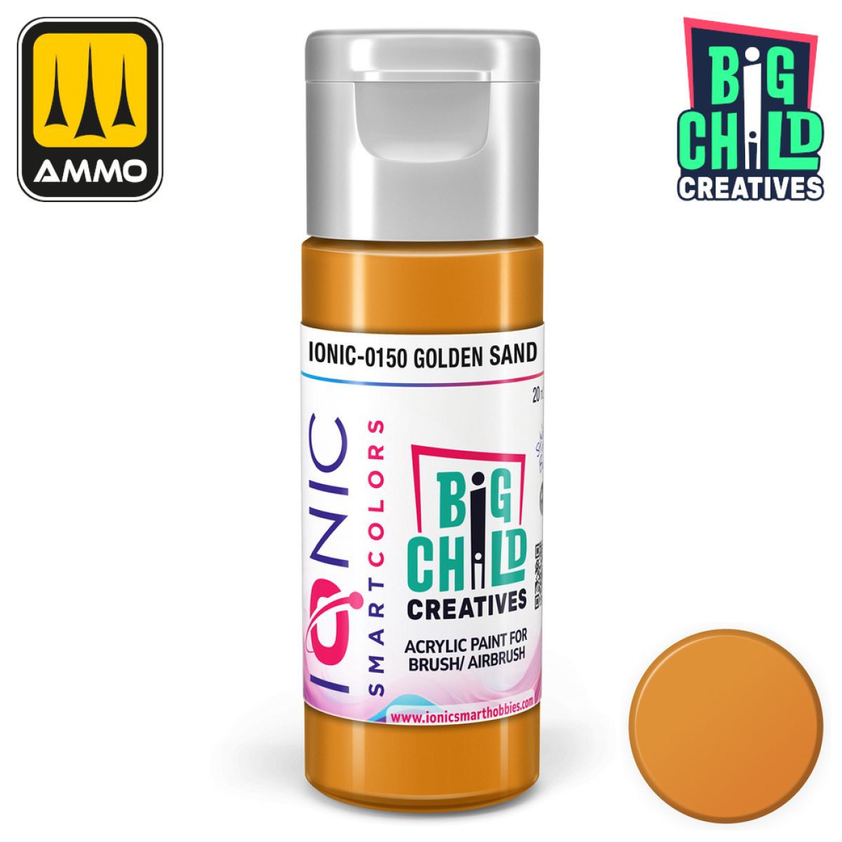 Ionic - Acrylic Paints - Golden Sand 20ml