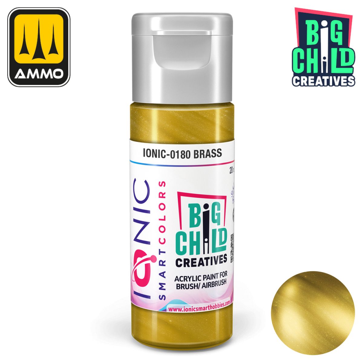 Ionic - Acrylic Paints - Brass 20ml