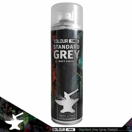Colour Forge - Aerosol Spray Primer - Standard Grey 500ml - Warhaus