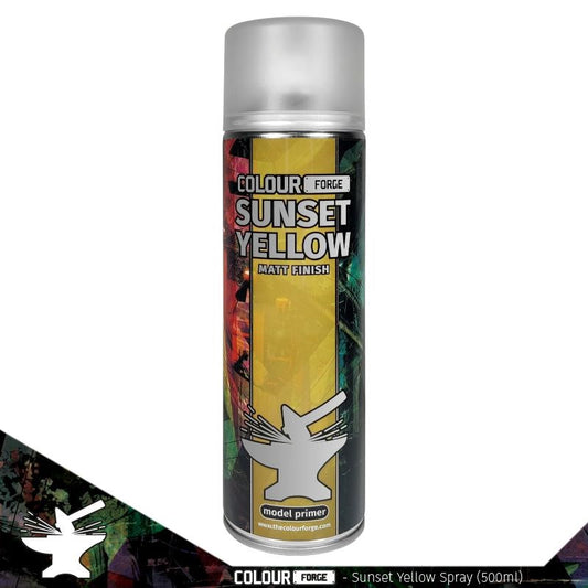 Colour Forge: Aerosol Spray Primer - Sunset Yellow 500ml - Warhaus