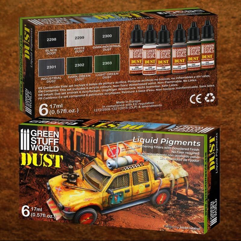 Green Stuff World: Liquid Pigments Paint Set - Dust (Box of 6)