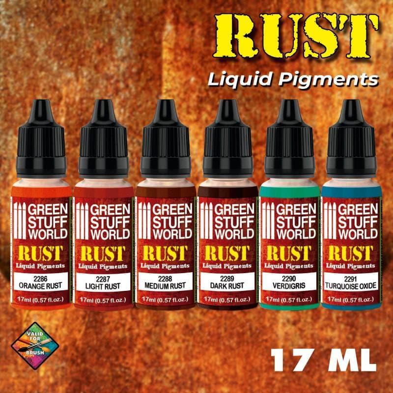 Green Stuff World: Liquid Pigments Paint Set - Rust (Box of 6)