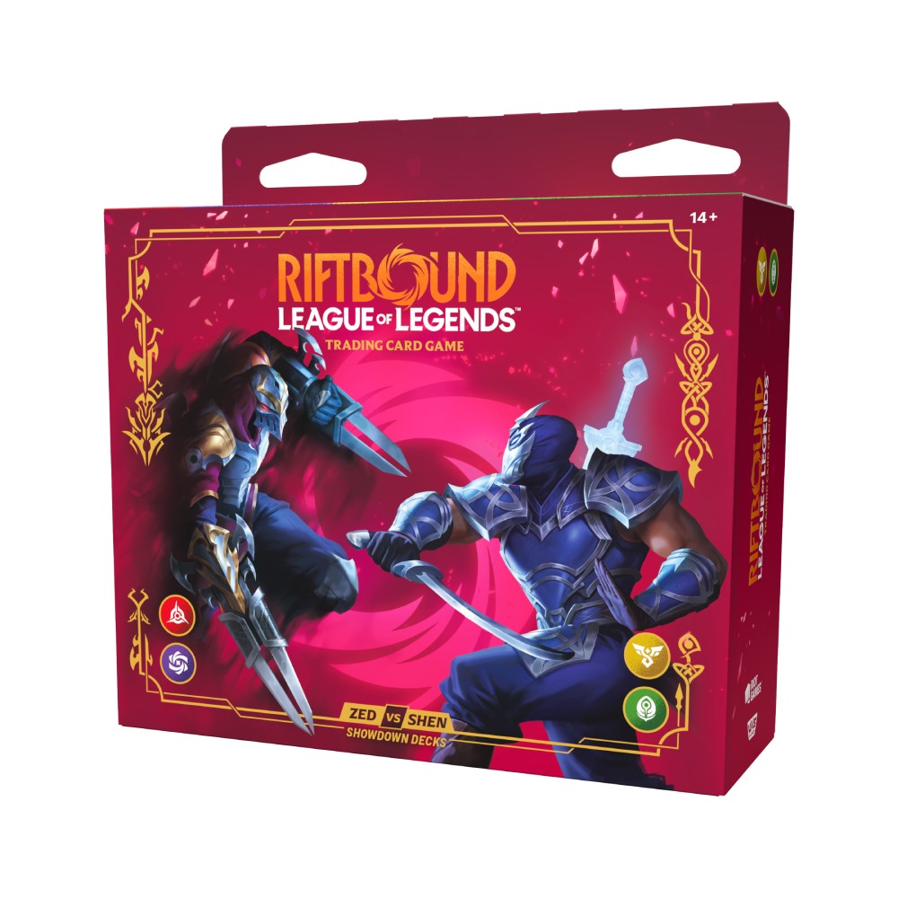 Riftbound: League of Legends TCG – Showdown Deck Display – Vendetta: Zed vs Shen