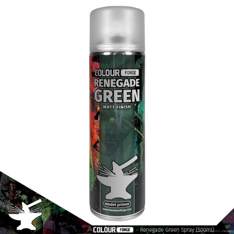 Colour Forge: Aerosol Spray Primer - Renegade Green 500ml - Warhaus