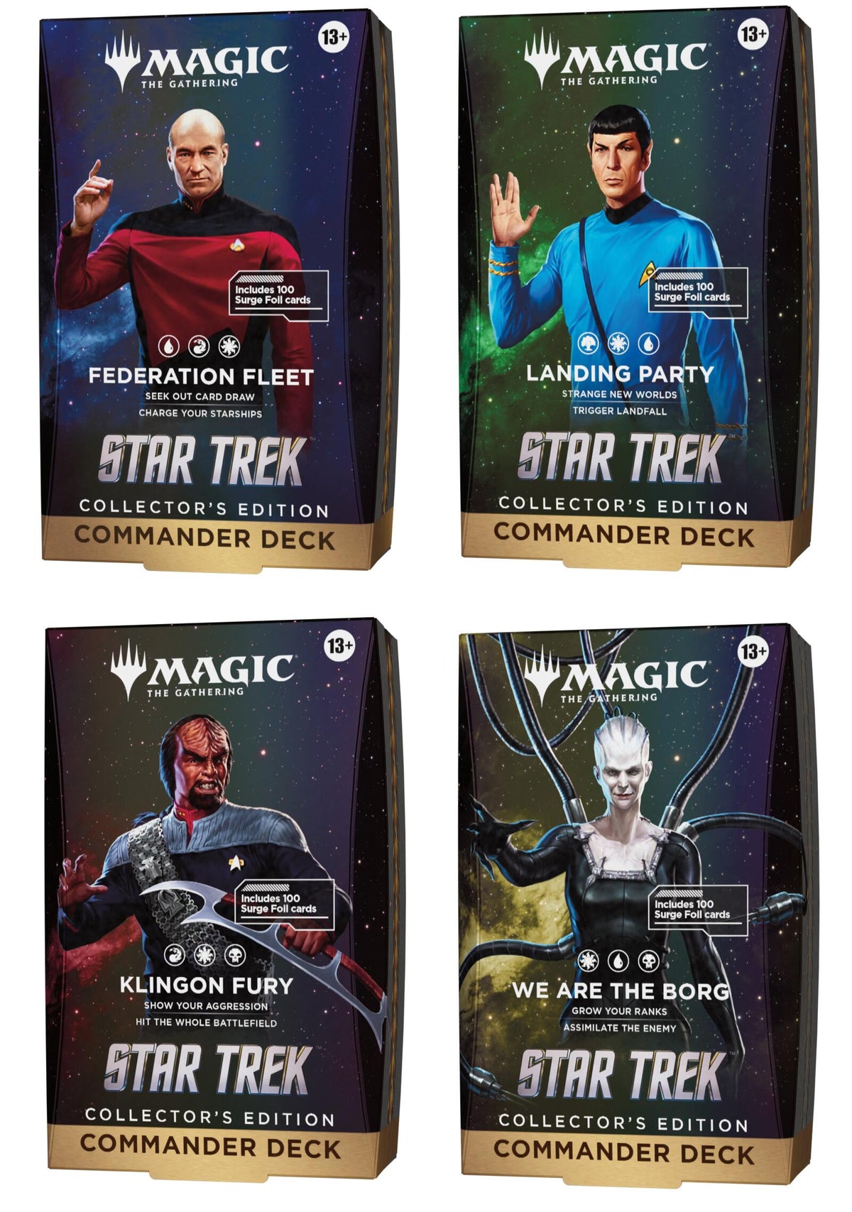 Magic the Gathering Star Trek Collector Commander Deck (4 Decks Per Display)