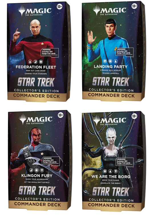 Magic the Gathering Star Trek Collector Commander Deck (4 Decks Per Display)