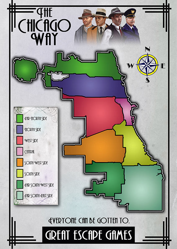 The Chicago Way: Rulebook, Tokens, Campaign Map & Card Deck - Warhaus