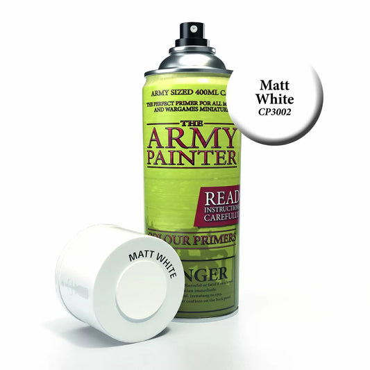 Army Painter Aerosol Spray Primer - Matt White 400ml