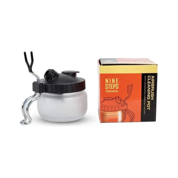 Ninesteps: Airbrush Cleaning Pot with Holder - Warhaus