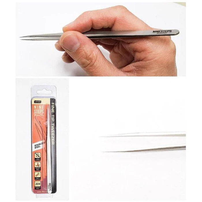 Ninesteps: Fine Tip Stainless Steel Tweezer