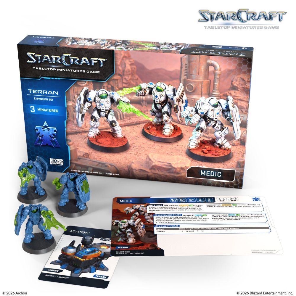 Starcraft Miniatures Games: Terran - Medic - Expansion Set