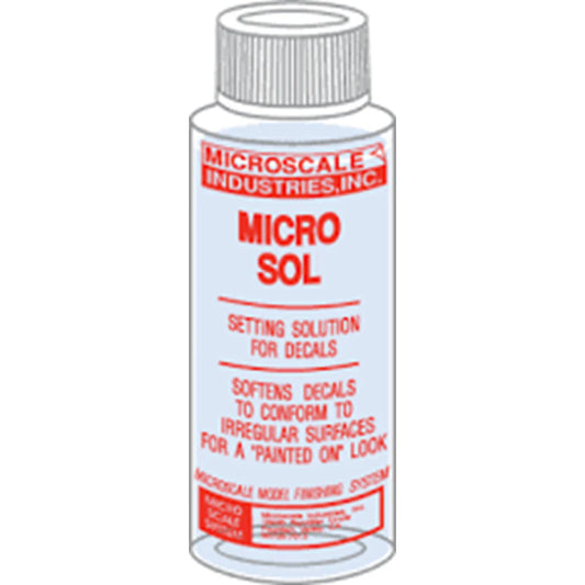 Microscale: Micro Sol - 1oz. Bottle (Decal Setting Solution) - Warhaus