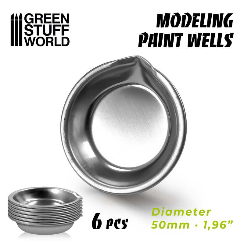 Green Stuff World: Modelling Paint Wells x6